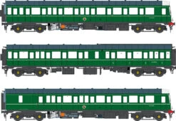 Class 117 BR Green (Speed Whiskers) 3 Car DMU