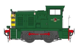 Class 02 BR Green Unnumbered (Wasp Stripes) Diesel Locomotive