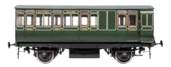 Stroudley 4 Wheel Electrically Lit Brake 3rd Southern Lined Green 4143 - DCC & Light Bar Fitted