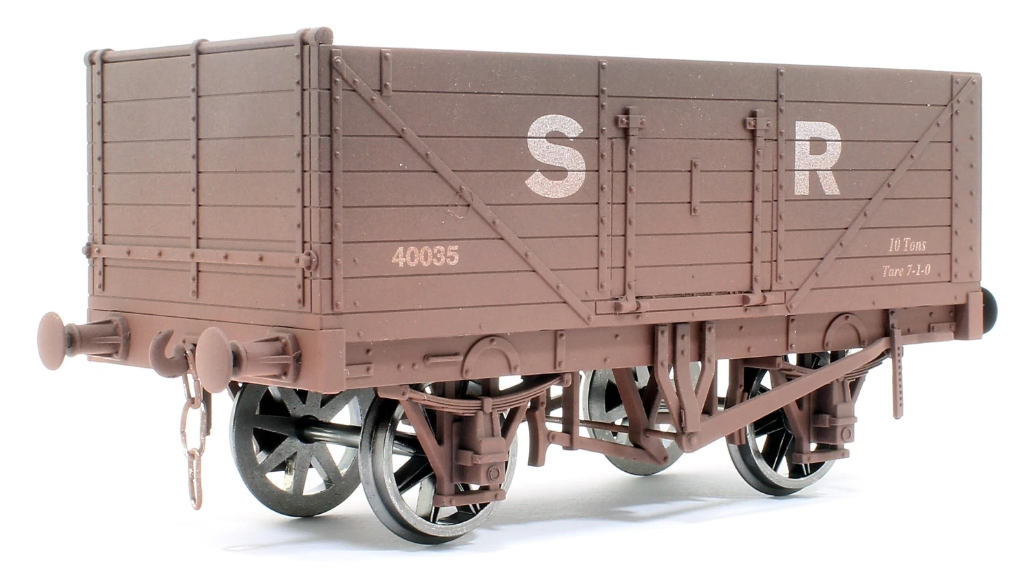 SR 7 Plank Open Wagon No.40035 - Weathered 2 SR 7 Plank Open Wagon No.40035 - Weathered - Image 2