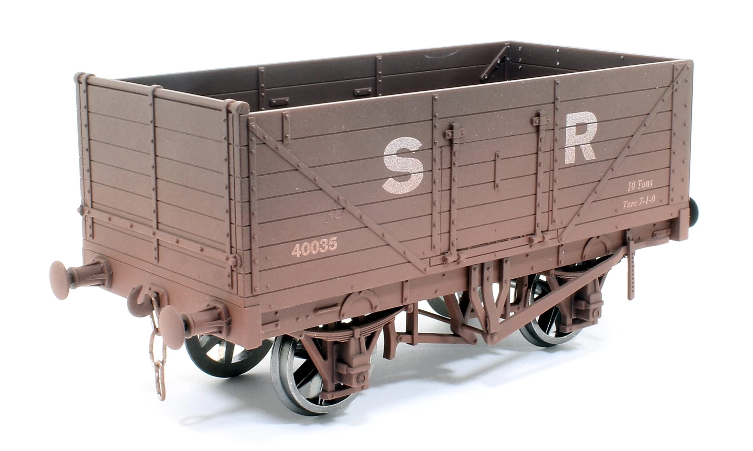 SR 7 Plank Open Wagon No.40035 - Weathered 3 SR 7 Plank Open Wagon No.40035 - Weathered - Image 3