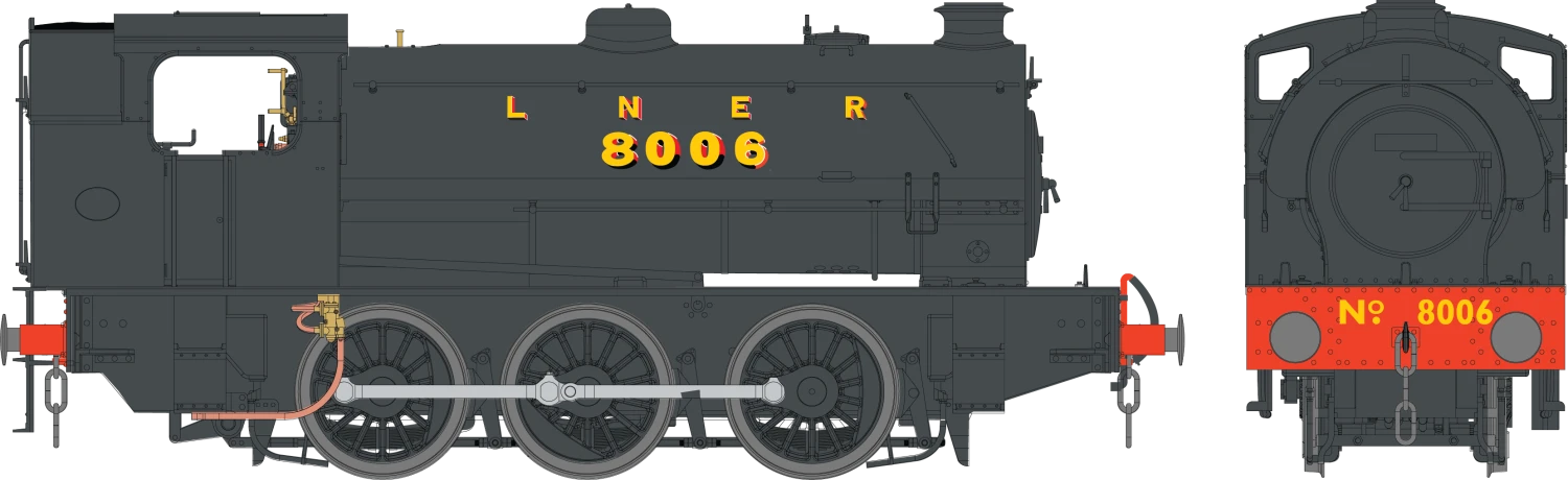 J94 Austerity LNER Black 8006 0-6-0 Locomotive - DCC Sound 1 J94 Austerity LNER Black 8006 0-6-0 Locomotive - DCC Sound
