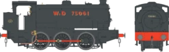 J94 Austerity WD Black 75061 0-6-0 Locomotive - DCC Fitted