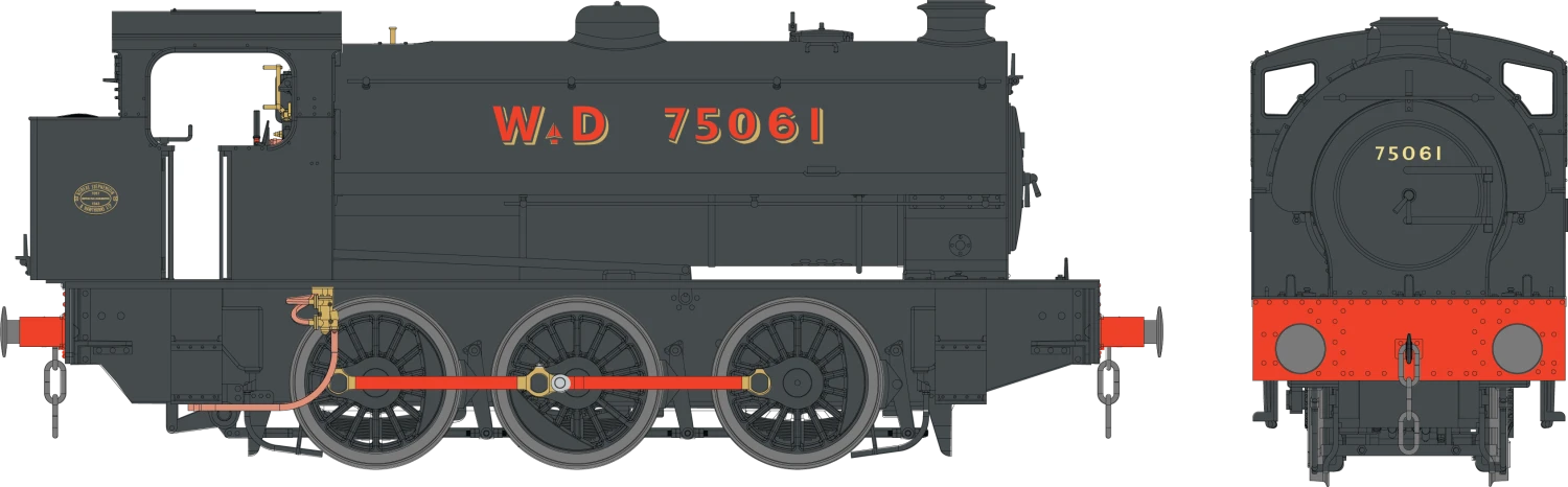 J94 Austerity WD Black 75061 0-6-0 Locomotive - DCC Fitted 1 J94 Austerity WD Black 75061 0-6-0 Locomotive - DCC Fitted