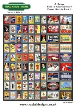 Die Cut Food & Confectionary Poster Boards