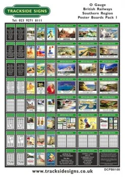 Die Cut BR Southern Region Poster Boards