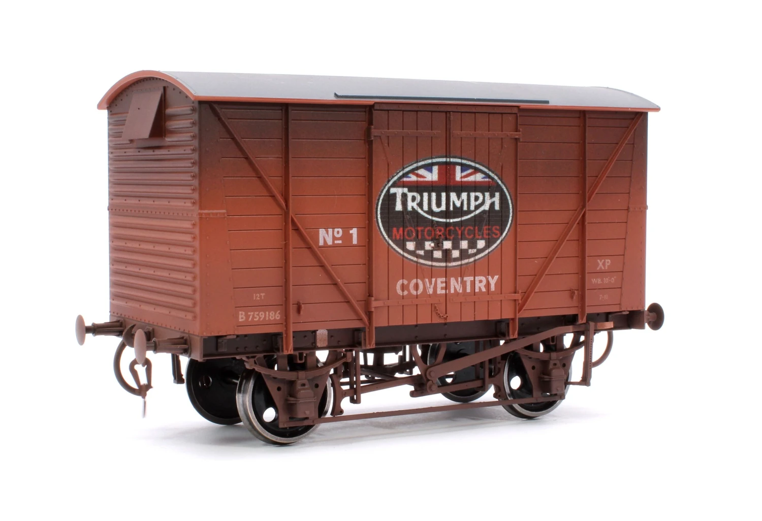 Vintage Motorcycle BR Standard Planked Van Triumph No 1 - Weathered 1 Vintage Motorcycle BR Standard Planked Van Triumph No 1 - Weathered