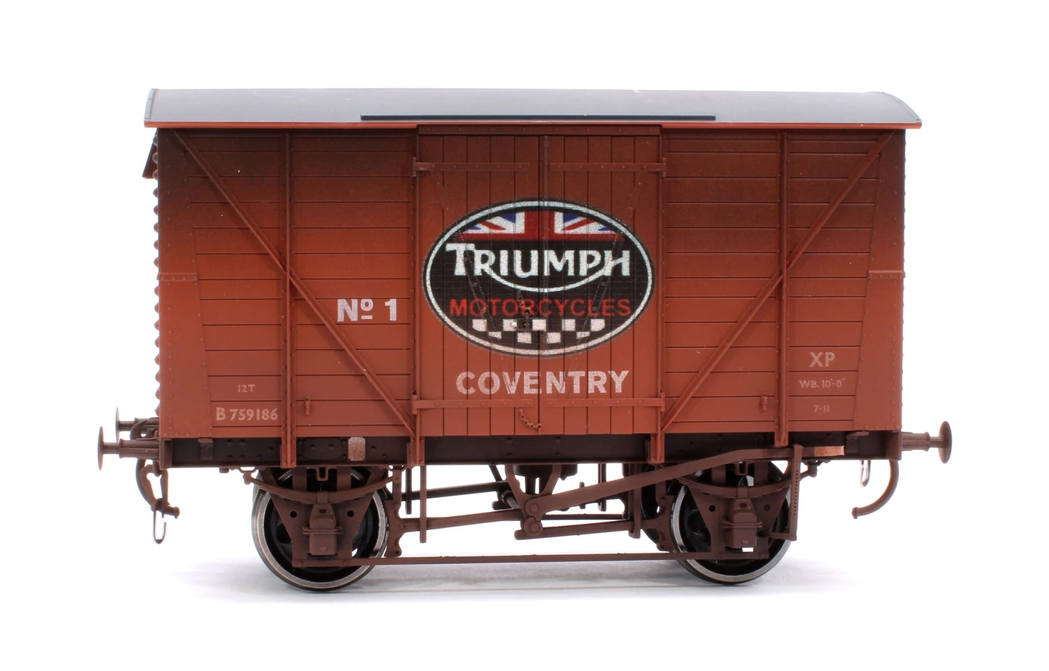 Vintage Motorcycle BR Standard Planked Van Triumph No 1 - Weathered 2 Vintage Motorcycle BR Standard Planked Van Triumph No 1 - Weathered - Image 2