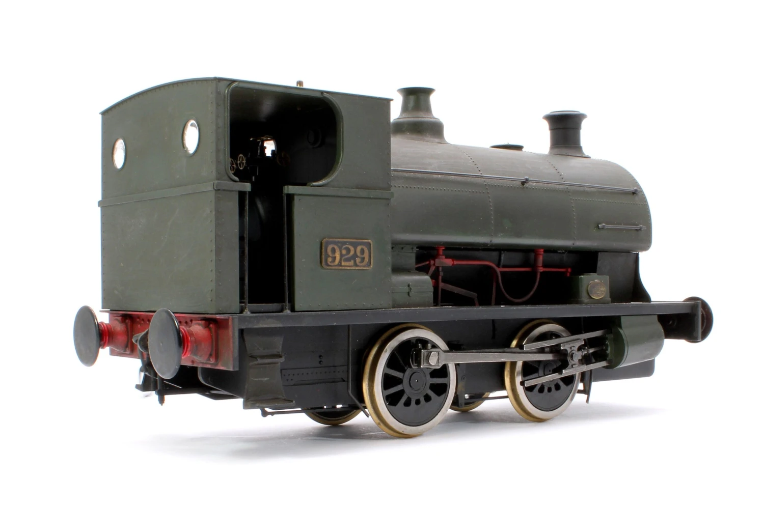 Pre-Owned Peckett E Class 0-4-0 Saddle Tank Plain Green No.929 Steam Locomotive - DCC FItted & Weathered 3 Pre-Owned Peckett E Class 0-4-0 Saddle Tank Plain Green No.929 Steam Locomotive - DCC FItted & Weathered - Image 3