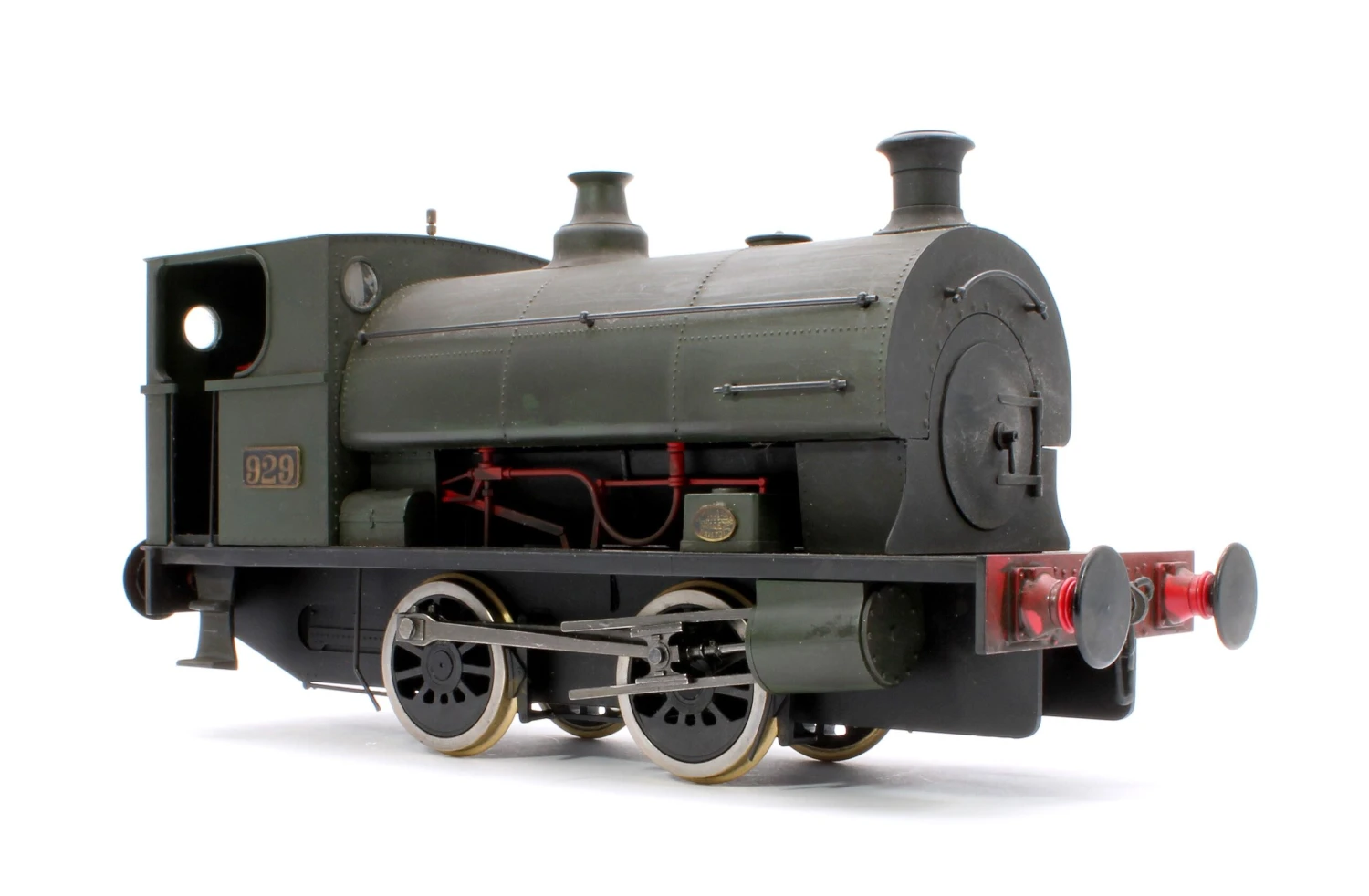 Pre-Owned Peckett E Class 0-4-0 Saddle Tank Plain Green No.929 Steam Locomotive - DCC FItted & Weathered 4 Pre-Owned Peckett E Class 0-4-0 Saddle Tank Plain Green No.929 Steam Locomotive - DCC FItted & Weathered - Image 4