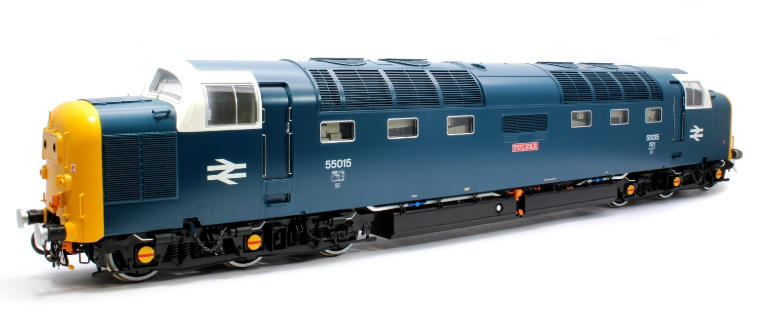 Class 55 Deltic BR Blue 55015 'Tulyar' (Plated Headcodes) Diesel Locomotive 1 Class 55 Deltic BR Blue 55015 'Tulyar' (Plated Headcodes) Diesel Locomotive