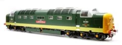 Class 55 Deltic BR Two-Tone Green 55002 'The Kings Own Yorkshire Light Infantry' (Full Yellow Ends) Diesel Locomotive -HORNBY Sales Store IMG 3294