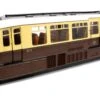 Pre-Owned Streamlined Railcar 10 Lined Chocolate & Cream GWR Monogram Diesel Locomotive - DCC Sound -HORNBY Sales Store IMG 3730