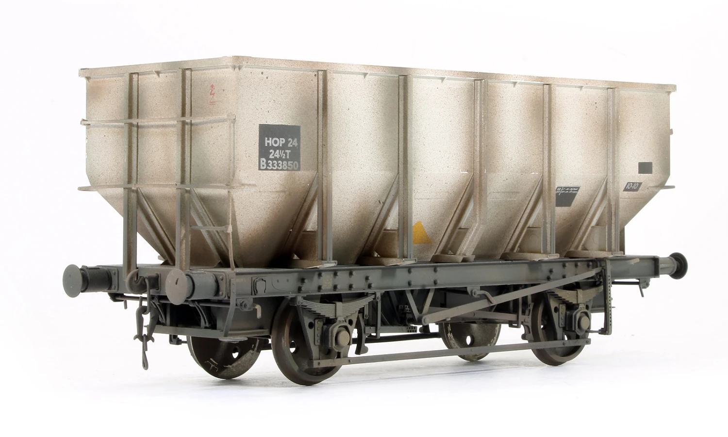 Pre-Owned BR 24.5T HOP24/HUO Coal Hopper - L - B333850 - Grey (Custom Weathered) 2 Pre-Owned BR 24.5T HOP24/HUO Coal Hopper - L - B333850 - Grey (Custom Weathered) - Image 2