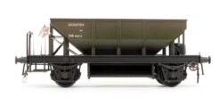 Pre-Owned BR Olive (Early) 'Dogfish' Ballast Hopper Wagon 'DB993413' (Weathered) -HORNBY Sales Store IMG 7897