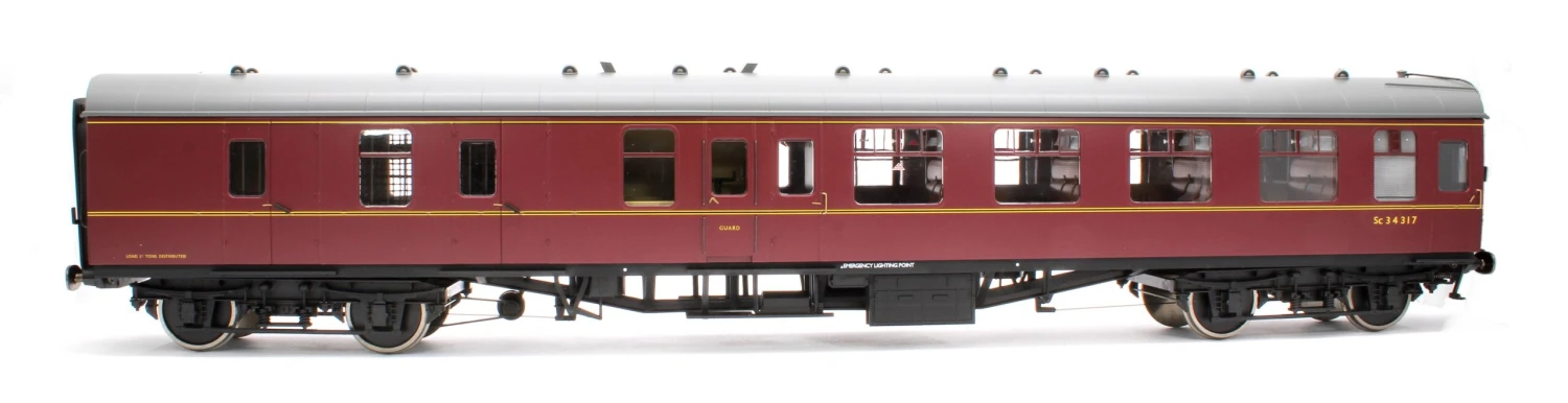 BR Mk1 Maroon BSK Sc34317 With Window Beading - DCC Fitted 2 BR Mk1 Maroon BSK Sc34317 With Window Beading - DCC Fitted - Image 2