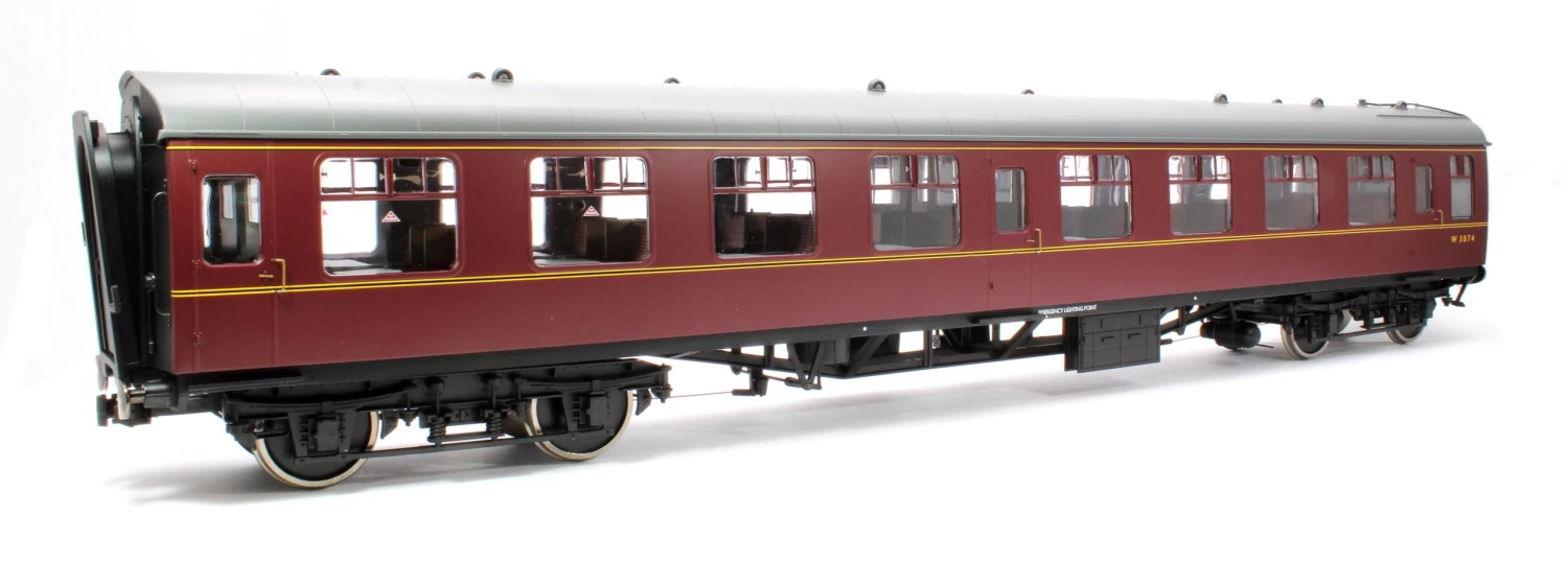 BR Mk1 Maroon SO W3874 With Window Beading - DCC Fitted 1 BR Mk1 Maroon SO W3874 With Window Beading - DCC Fitted