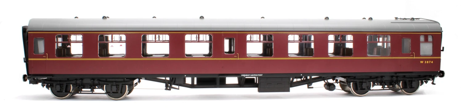BR Mk1 Maroon SO W3874 With Window Beading - DCC Fitted 2 BR Mk1 Maroon SO W3874 With Window Beading - DCC Fitted - Image 2