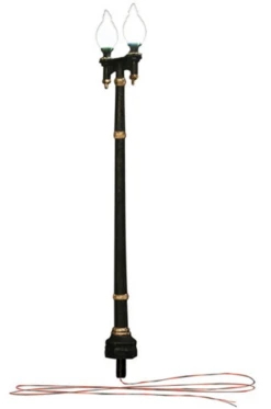 Woodland Scenics JP5648 Double Lamp Post Street Lights - O Scale