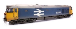 Custom Weathered Class 50 BR Blue Large Logo (Grey Roof) Diesel Locomotive