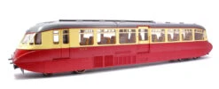 Streamlined Railcar W8W BR Lined Carmine & Cream Diesel Locomotive - DCC Fitted