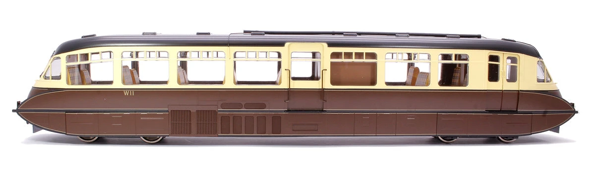 Streamlined Railcar W11 BR Lined Chocolate & Cream Diesel Locomotive - DCC Fitted 2 Streamlined Railcar W11 BR Lined Chocolate & Cream Diesel Locomotive - DCC Fitted - Image 2