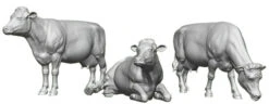 O Gauge Pets, Wildlife & Livestock - Dairy Cattle - Pack Of 3