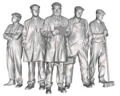 O Gauge 1948-1968 British Railways - Factory Worker Bundle