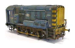 Class 09 022 BR Blue Diesel Shunter Locomotive - Heavily Weathered