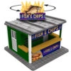 O Scale Fish & Chips Stand W/Rotating Banner And Illumination -HORNBY Sales Store pls 045oscalefish chipsstandwithrotatingbannerandillumination 17975 extra large