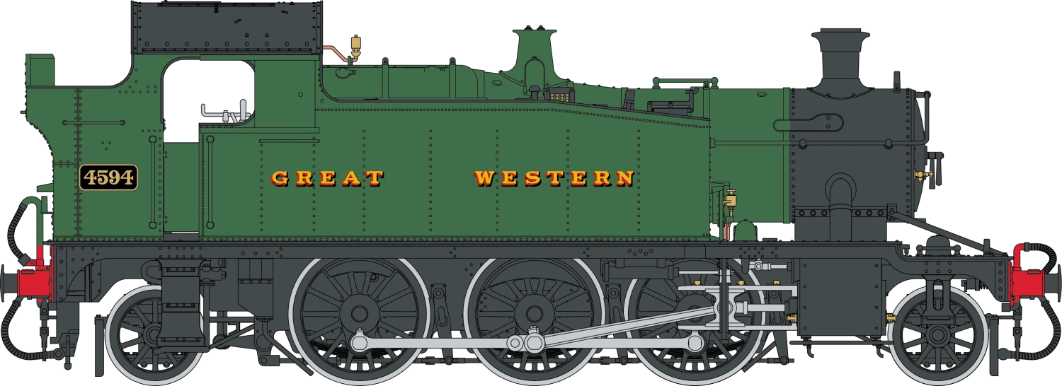 Class 55xx 2-6-2 Great Western Green Unnumbered Steam Locomotive - DCC Sound Fitted 1 Class 55xx 2-6-2 Great Western Green Unnumbered Steam Locomotive - DCC Sound Fitted