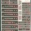 O Gauge Early Station Signs -HORNBY Sales Store tso25