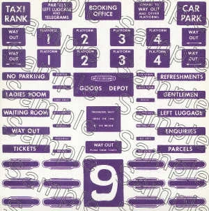 O Gauge BR (Eastern Region) Station Signs 1 O Gauge BR (Eastern Region) Station Signs