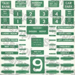 O Gauge BR (Southern Region) Station Signs